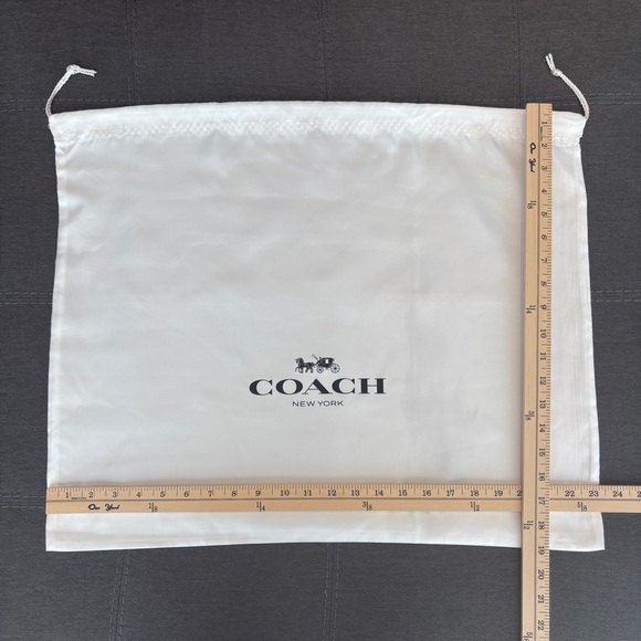 Coach White Satin Dust Bag - Picture 3 of 3
